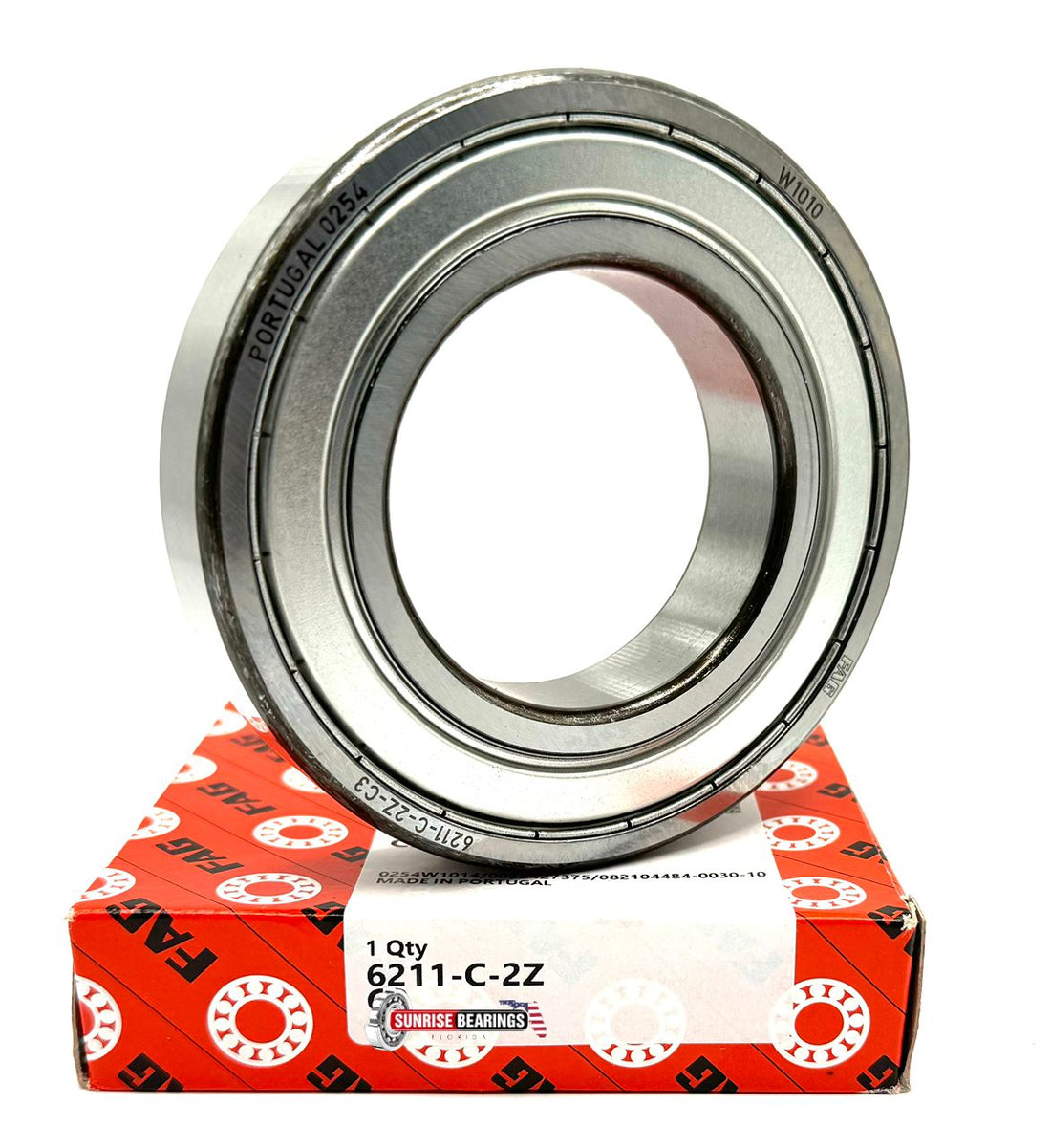 FAG 6211 ZZ C4 DEEP GROOVE BALL BEARING, METAL SHIELDED 55x100x21 mm