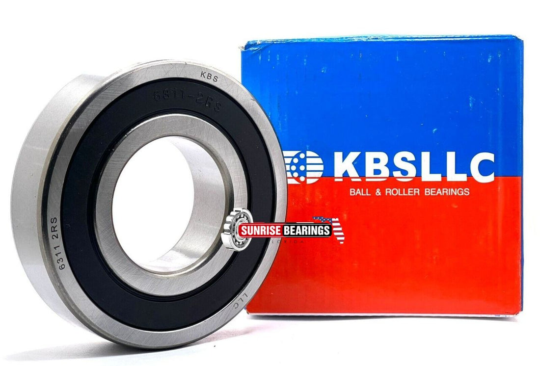 Kbs 6311 2Rs Deep Groove Ball Bearing, Rubber Sealed 55X120X29 mm
