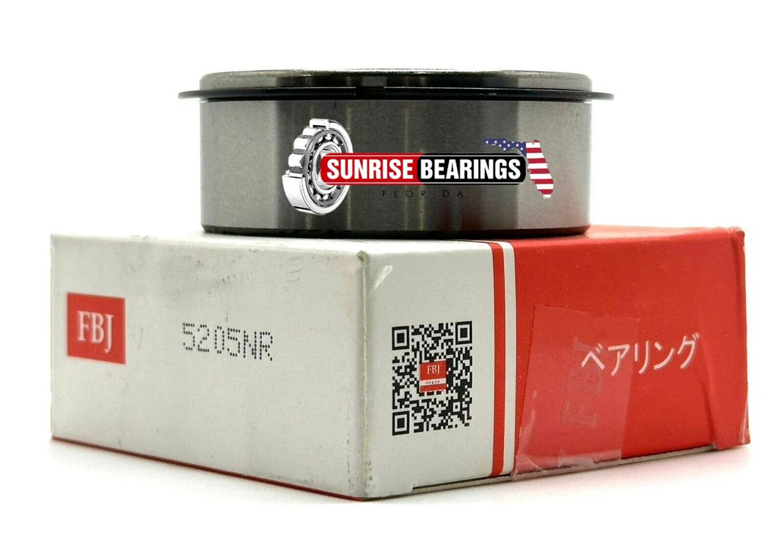 FBJ 5205 NR ANGULAR CONTACT BEARING + SNAP RING 25x52x20,6mm 3205 NR