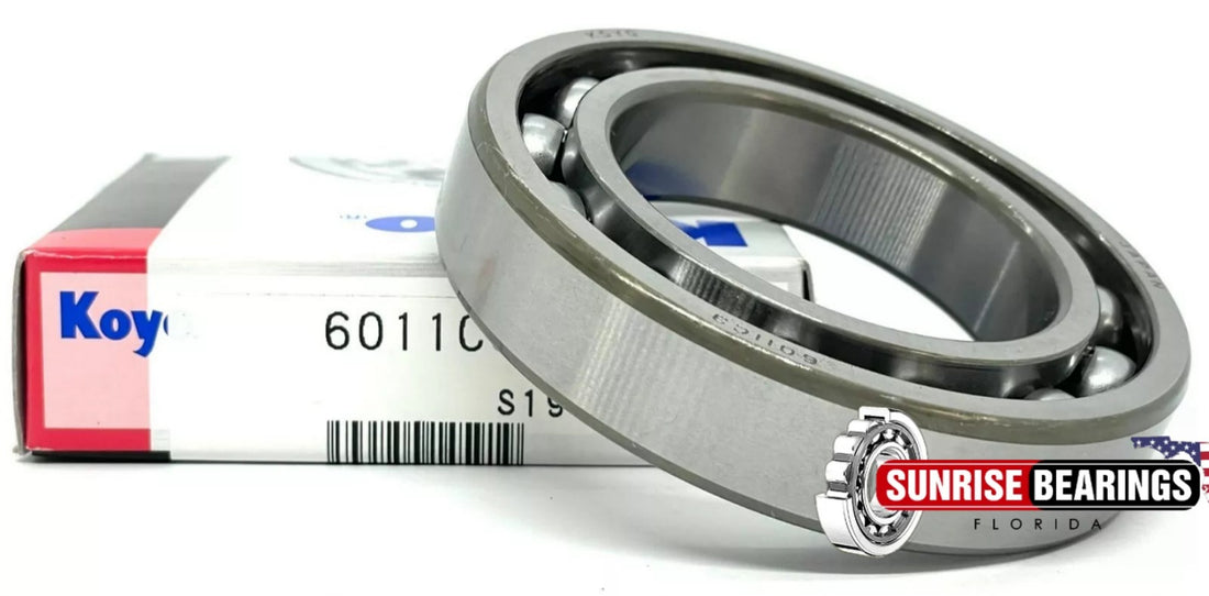 KOYO Japan 6011 Deep Groove Ball Bearing, Open Type, No Seals 55x90x18 mm