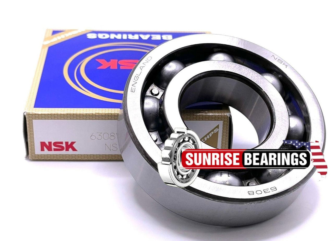 Nsk 6308 C3 Deep Groove Ball Bearing, Open Type, No Seals 40X90X23 mm