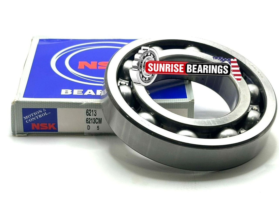 Nsk 6213 Deep Groove Ball Bearing, Open Type, No Seals 65X120X23 mm