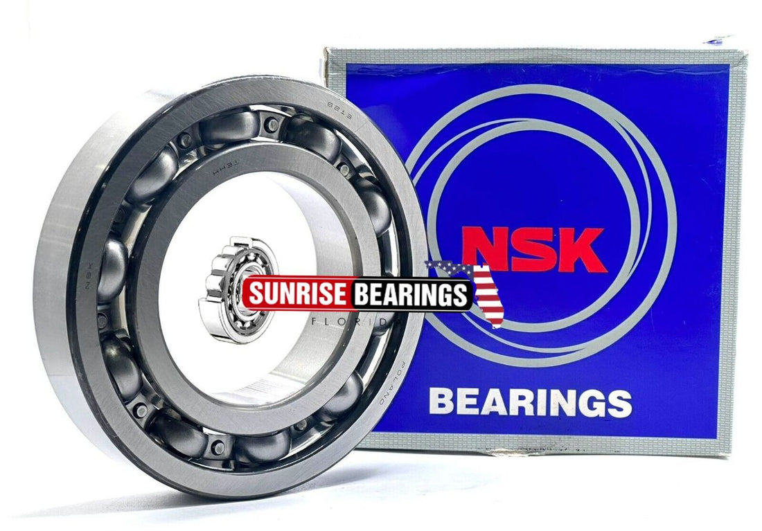 Nsk 6213 Deep Groove Ball Bearing, Open Type, No Seals 65X120X23 mm