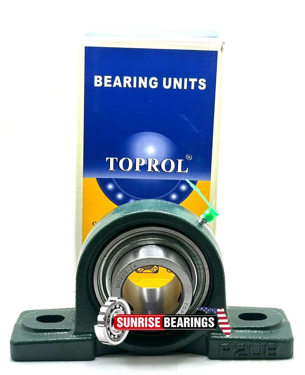 Toprol Ucp208-24 Pillow Block Bearing ½” Bore Self Aligning 2 Bolt