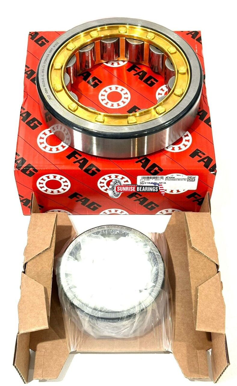 FAG NU318 E M1 C3 Cylindrical Roller Bearing 90x190x43 mm