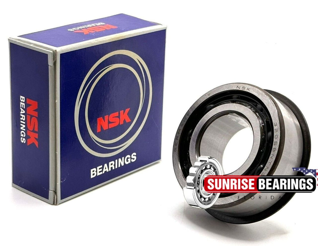 NSK 5205 NR ANGULAR CONTACT BEARING + SNAP RING 25x52x20,6 mm 3205 NR