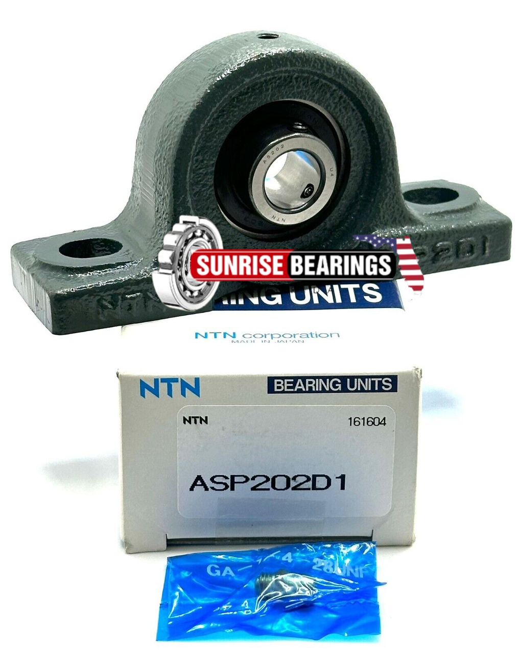 NTN  Japan Asp202D1 Plummer Block Housing And Bearing Unit 15 Mm