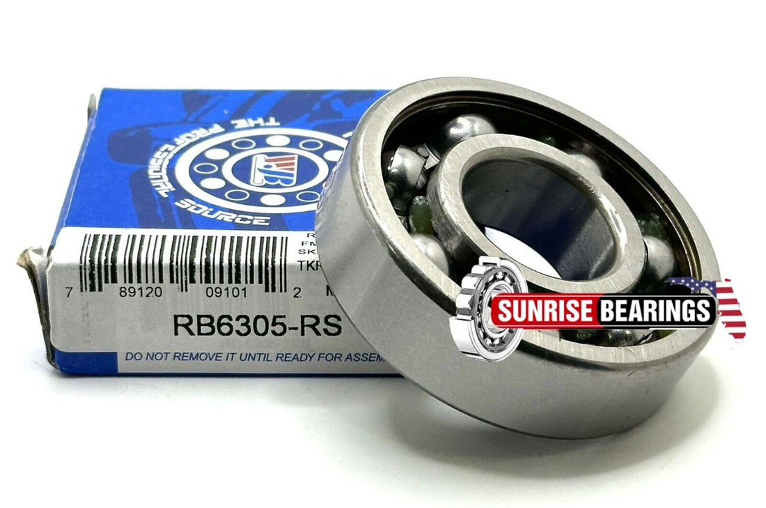 Wjb 6305 Rs Ball Bearing, Rubber Sealed One Side 25X62X17 mm