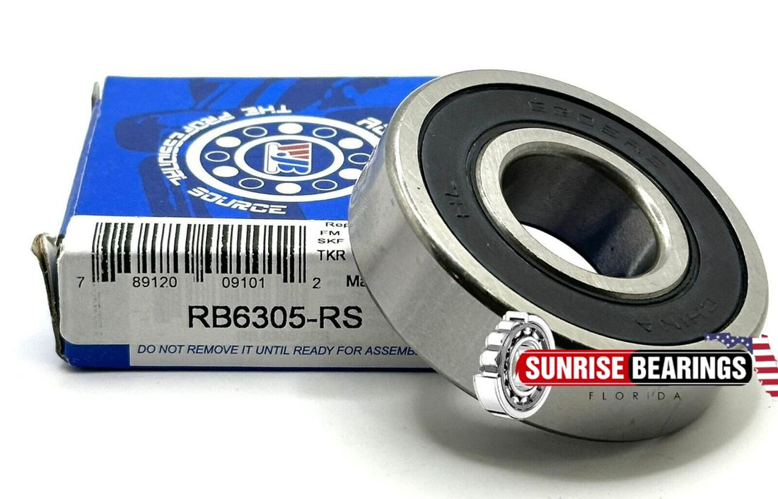 Wjb 6305 Rs Ball Bearing, Rubber Sealed One Side 25X62X17 mm