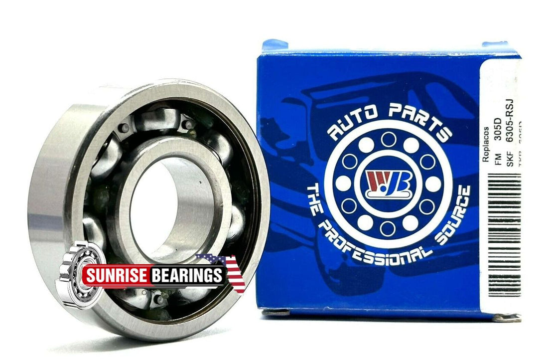 Wjb 6305 Rs Ball Bearing, Rubber Sealed One Side 25X62X17 mm
