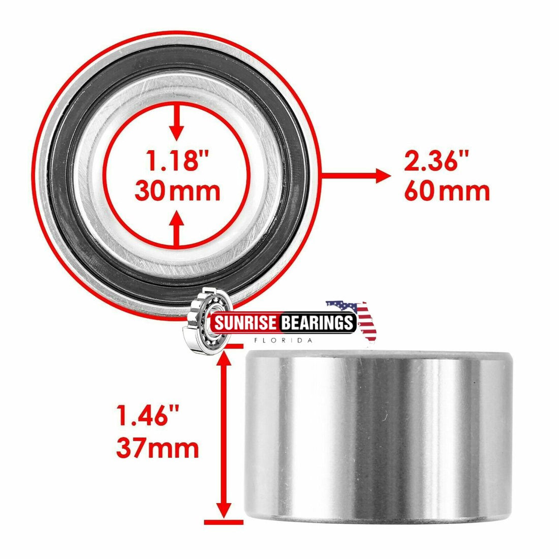 Front or Rear Wheel Ball Bearing for Can-Am 293350040 705400088 513116
