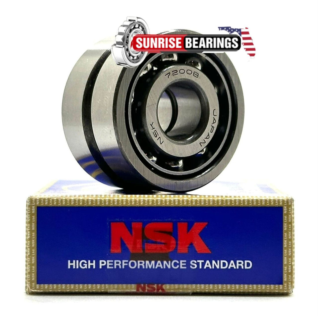 NSK Japan 7200BWDB Angular Contact Ball Bearing 10x30x18 mm