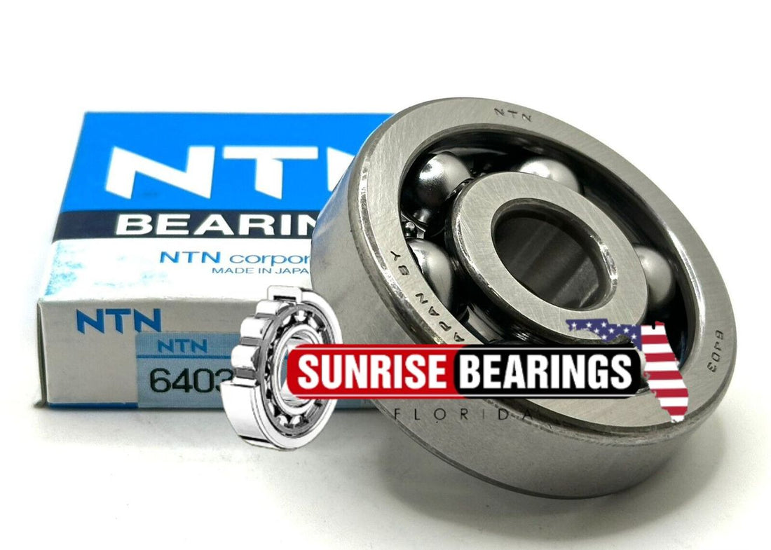 NTN  Japan 6403 C3 Deep Groove Ball Bearing, Open Type, No Seals 17X62X17 mm