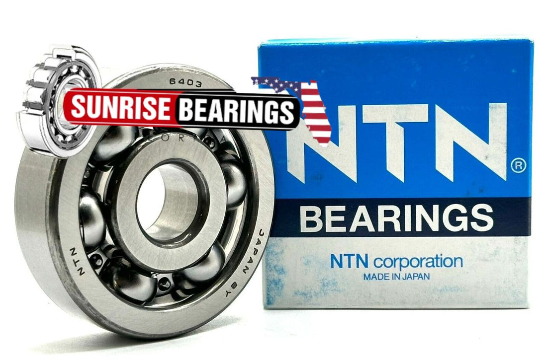 NTN  Japan 6403 Deep Groove Ball Bearing, Open Type, No Seals 17X62X17 mm