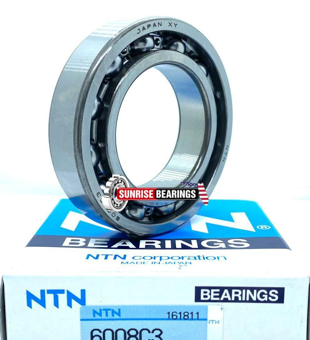NTN  6008 Cm Deep Groove Ball Bearing, Open Type, No Seals 40X68X15 mm