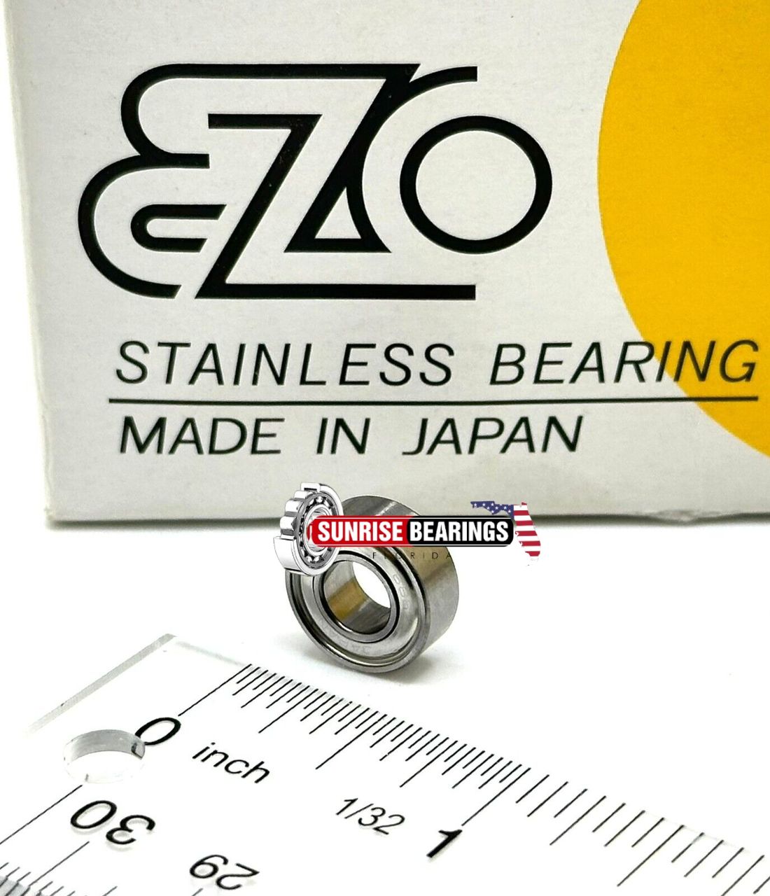 EZO 686 ZZ Deep Groove Ball Bearing, Metal Shielded 6x13x5 mm