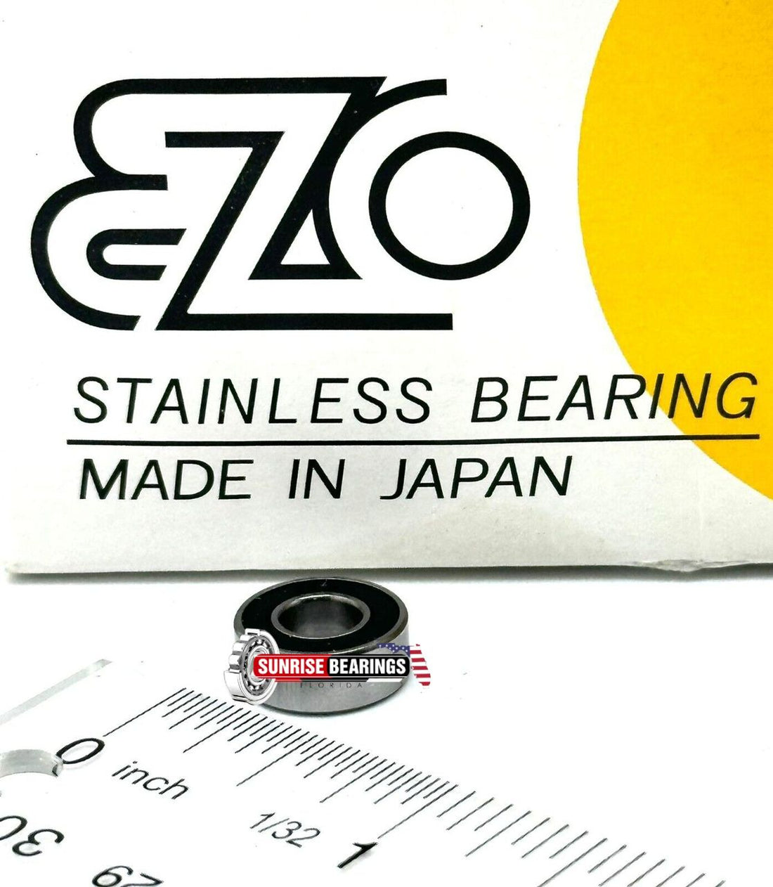 Ezo 686 2Rs Deep Groove Ball Bearing, Rubber Sealed 6X13X5 mm