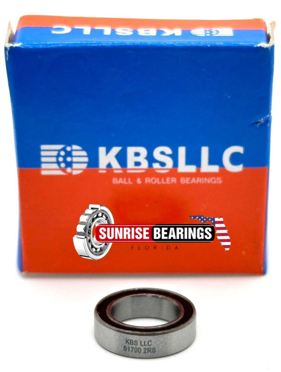 KBS 61700 DEEP GROOVE BALL BEARING, RUBBER SEALED 10x15x3 mm 6700-2RS