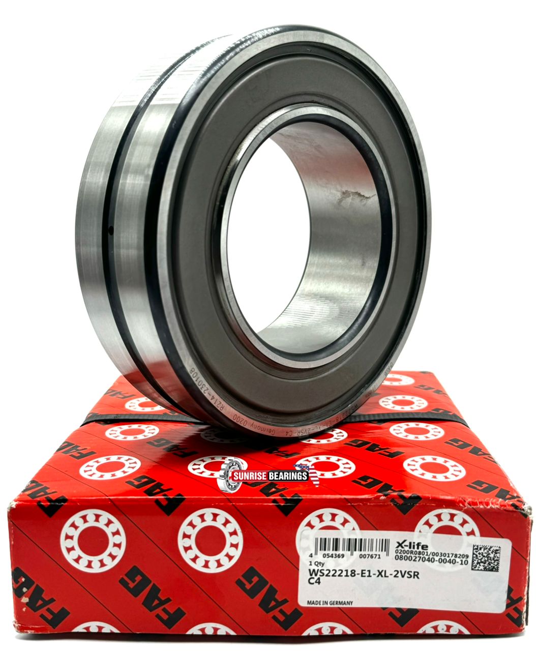 FAG  Germany Ws22218 E1 Xl 2Vsr H40 C4 Spherical Roller Bearing 90X160X48 mm