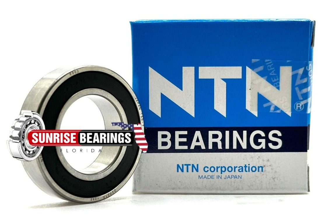 NTN JAPAN 6903 LLB DEEP GROOVE BALL BEARING, RUBBER SEALED 17x30x7mm 61903