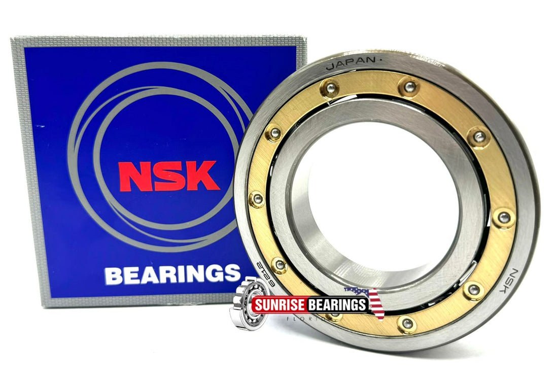 NSK Japan 6212 M Cm Ball Bearing, Open Type, No Seals, Brass Cage 60X110X22 mm
