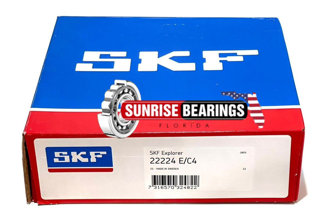 SKF Sweden 22224 EK C3 Spherical Roller Bearing 120x250x58 mm
