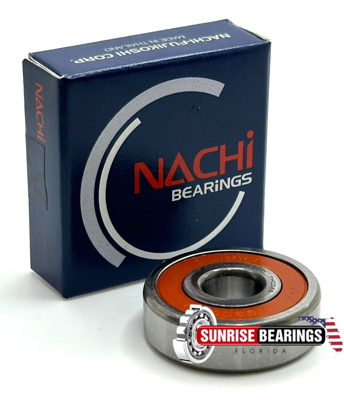 NACHI 6200 2NSE BALL BEARING, RUBBER SEALED 6200-2RS C3 10x30x9 mm