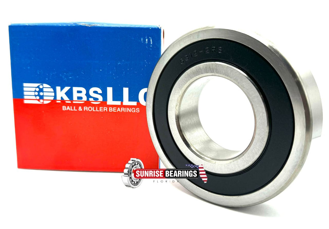 KBS 6312 2RS BALL BEARING, RUBBER SEALED 60x130x31 mm
