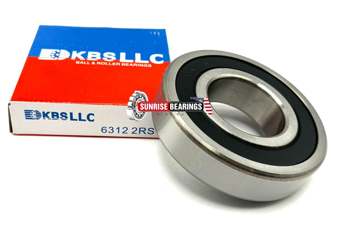 KBS 6312 2RS BALL BEARING, RUBBER SEALED 60x130x31 mm