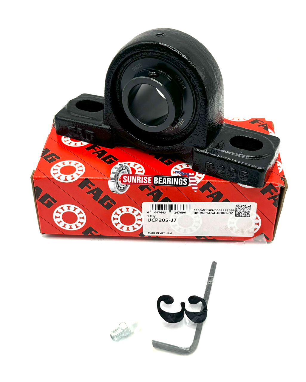 FAG UCP205 J7 HOUSING AND BEARING ASSEMBLY  56205+ SG205S 25 mm