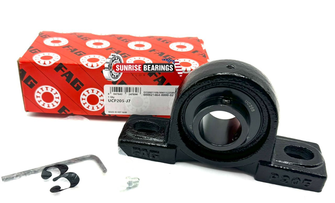 FAG UCP205 J7 HOUSING AND BEARING ASSEMBLY  56205+ SG205S 25 mm