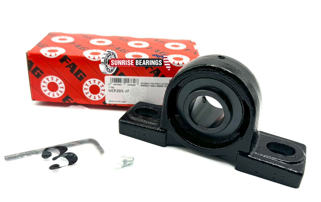 FAG UCP205 J7 HOUSING AND BEARING ASSEMBLY  56205+ SG205S 25 mm