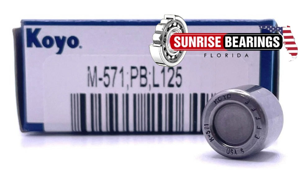 M571 Full Complement Needle Roller Bearing Closed End Brand Koyo 5/16x1/2x7/16