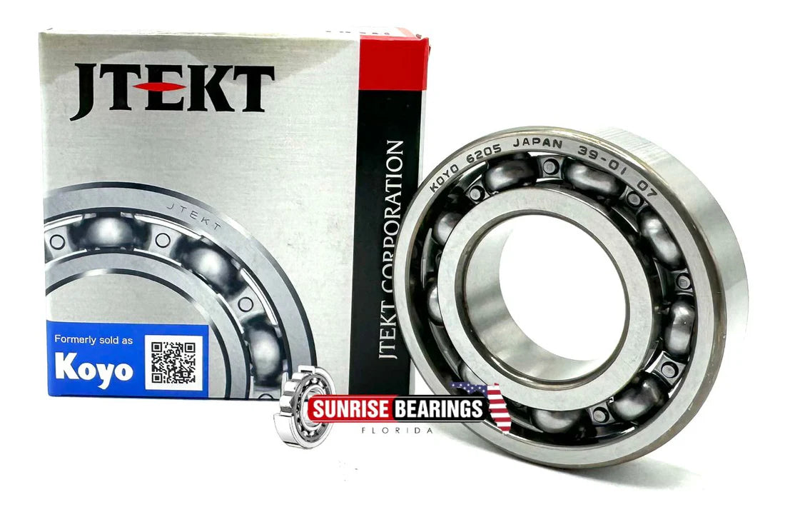 KOYO Japan 6205 C4 Deep Groove Ball Bearing, Open, No Seals 25X52X15 mm