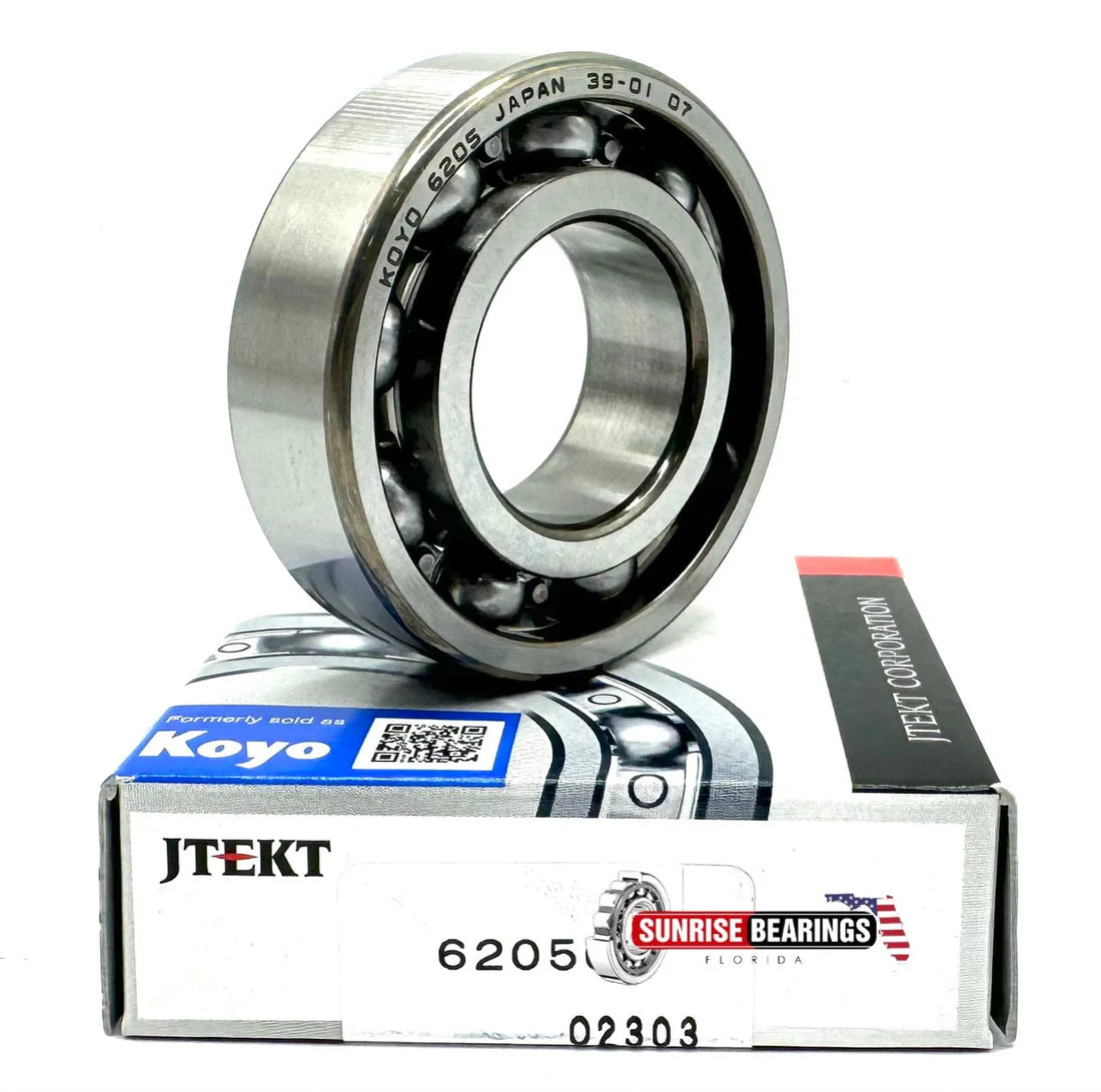 KOYO Japan 6205 C4 Deep Groove Ball Bearing, Open, No Seals 25X52X15 mm