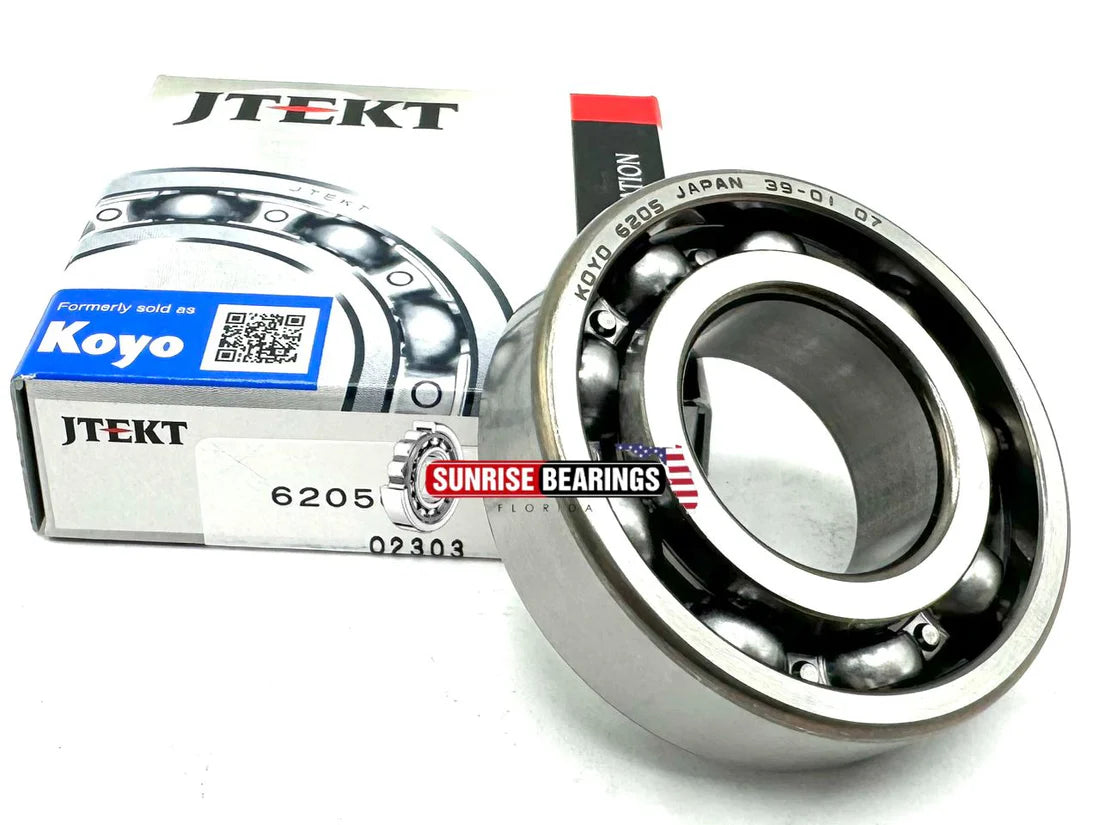 KOYO Japan 6205 C4 Deep Groove Ball Bearing, Open, No Seals 25X52X15 mm