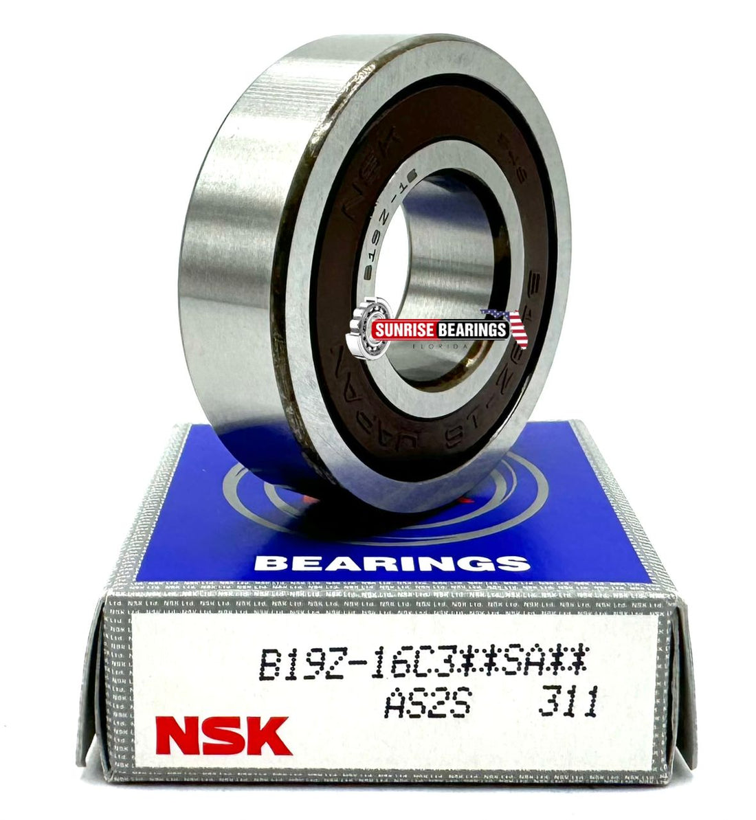 NSK Japan B19Z-16 C3 Ball Bearing, Metal Shielded 1635 2Rs 3/4x1.3/4x1/2”