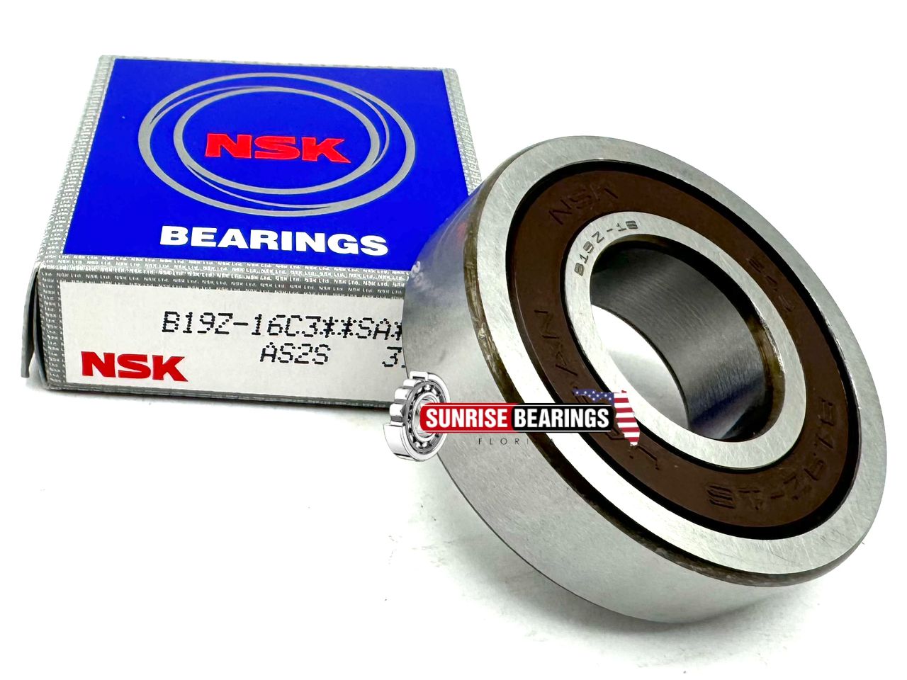 NSK JAPAN B19Z-16 C31635 Ball Bearing Metal Shielded2RS 3/4x1.3