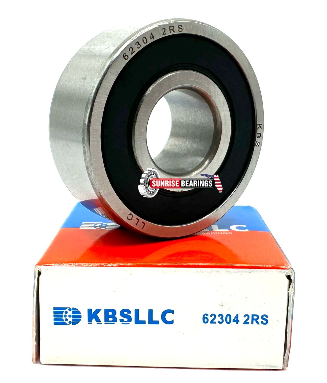 KBS 62304 2RS DEEP GROOVE BALL BEARING, RUBBER SEALED 20x52x21 mm