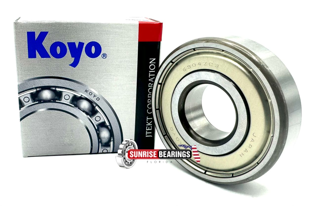 KOYO Japan 6304 Zz C3 Deep Groove Ball Bearing, Metal Shielded