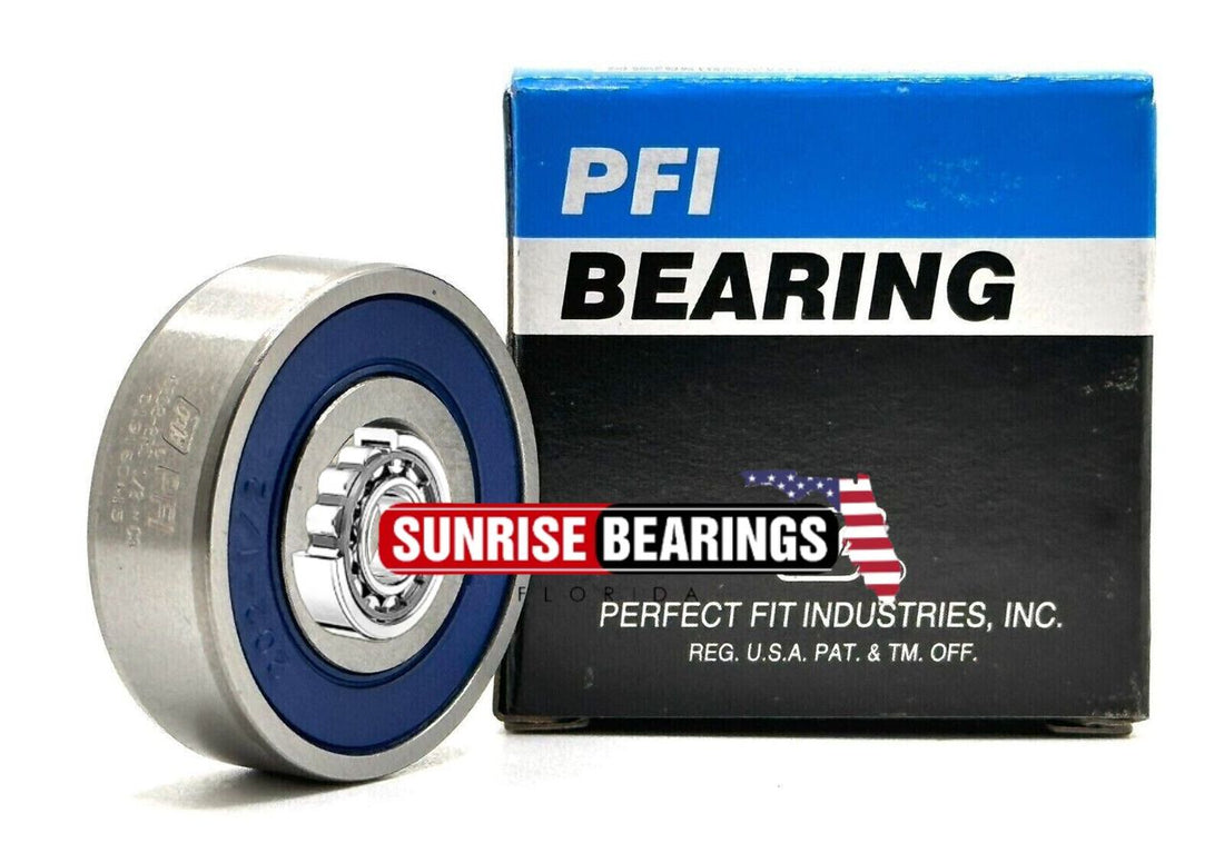 PF1 6202-2RS 1/2" BALL BEARING, RUBBER SEALED, SPECIAL BORE 1/2"x35x11 6212 2rs