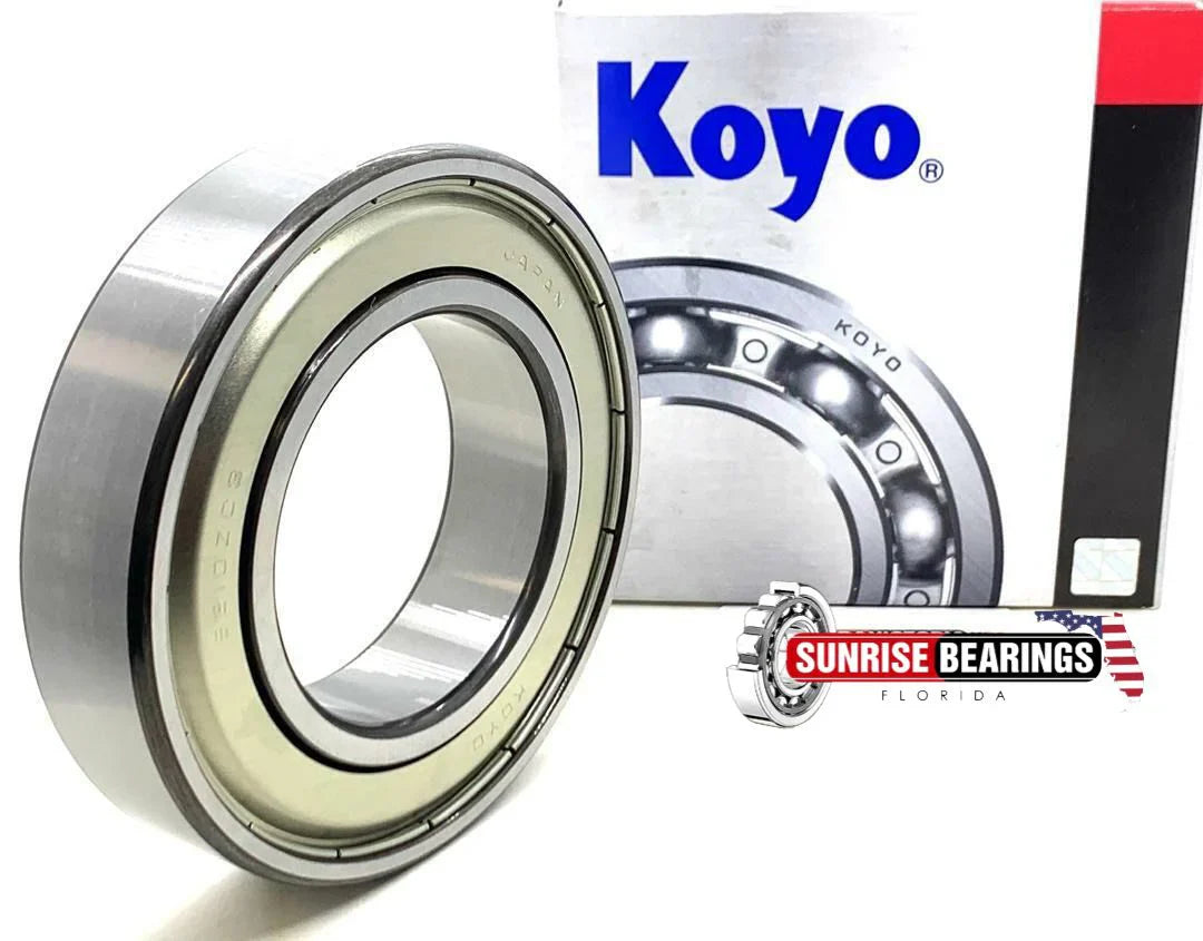 KOYO Japan 6211 ZZ C3 Deep Groove Ball Bearing, Metal Shielded 55x100x21 mm