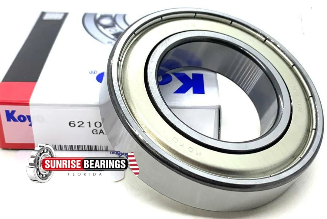 KOYO Japan 6210 ZZ C3 Deep Groove Ball Bearing Metal Shileded 50x90x20 mm