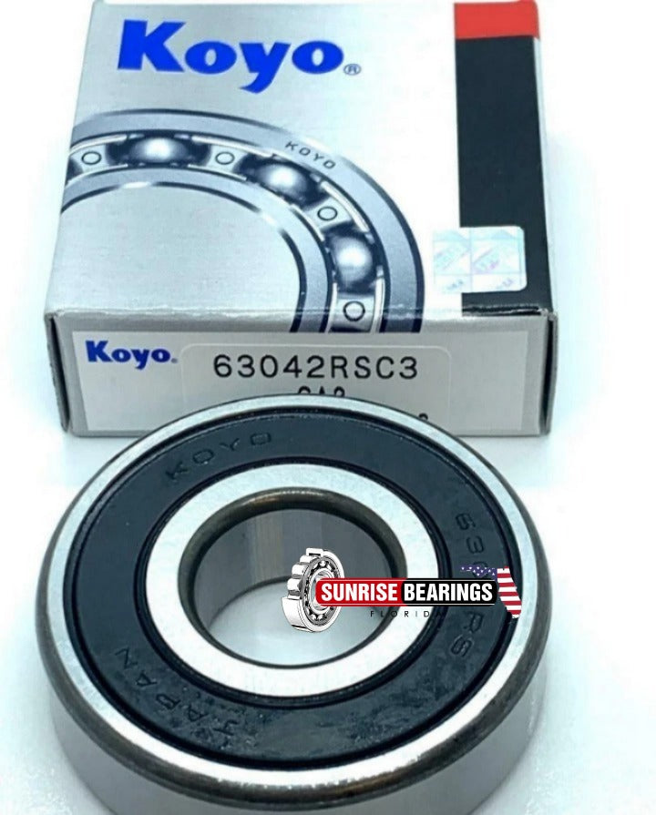 KOYO Japan 6304 2RS C3 Deep Groove Ball Bearing, Rubber Sealed 20x52x15 mm