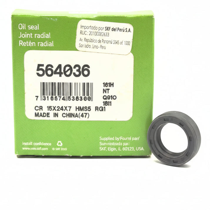SKF 15X24X7 HMS5 RG1 Single Lip Oil Seal NBR Rubber 564036 15x24x7 mm