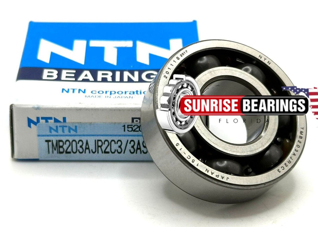 NTN TMB203AJR2C3/3AS BALL BEARING, OPEN TYPE, NO SEALS 17x40x12 mm 6203 C3