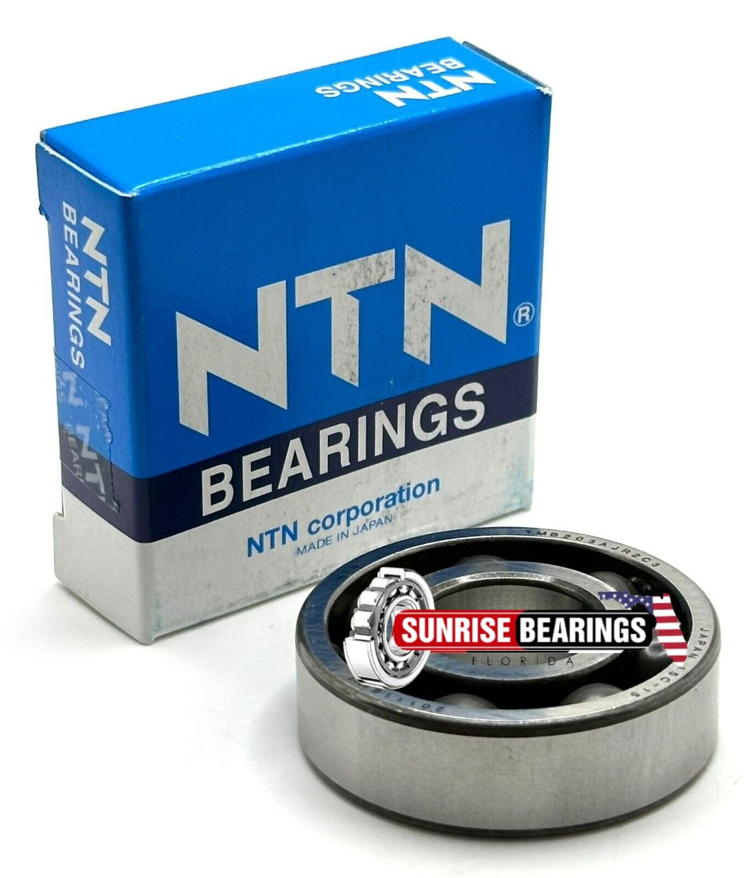 NTN TMB203AJR2C3/3AS BALL BEARING, OPEN TYPE, NO SEALS 17x40x12 mm 6203 C3