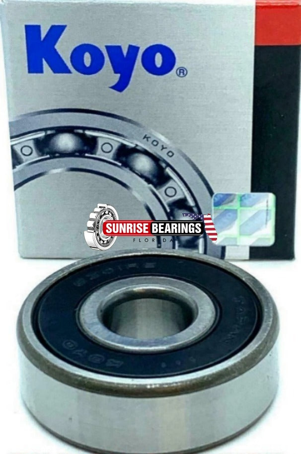 KOYO Japan 6301 2RS CM Deep Groove Ball Bearing, Rubber Sealed 12x37x12 mm
