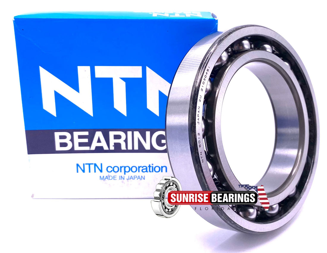 NTN Japan 6012 C3 Deep Groove Ball Bearing, Open Type, No Seals 60x95x18 mm