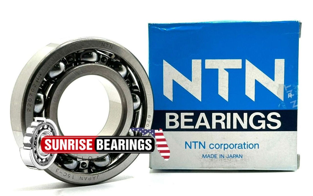 NTN JAPAN 6207 DEEP GROOVE BALL BEARING, OPEN, NO SEALS 35x72x17 mm